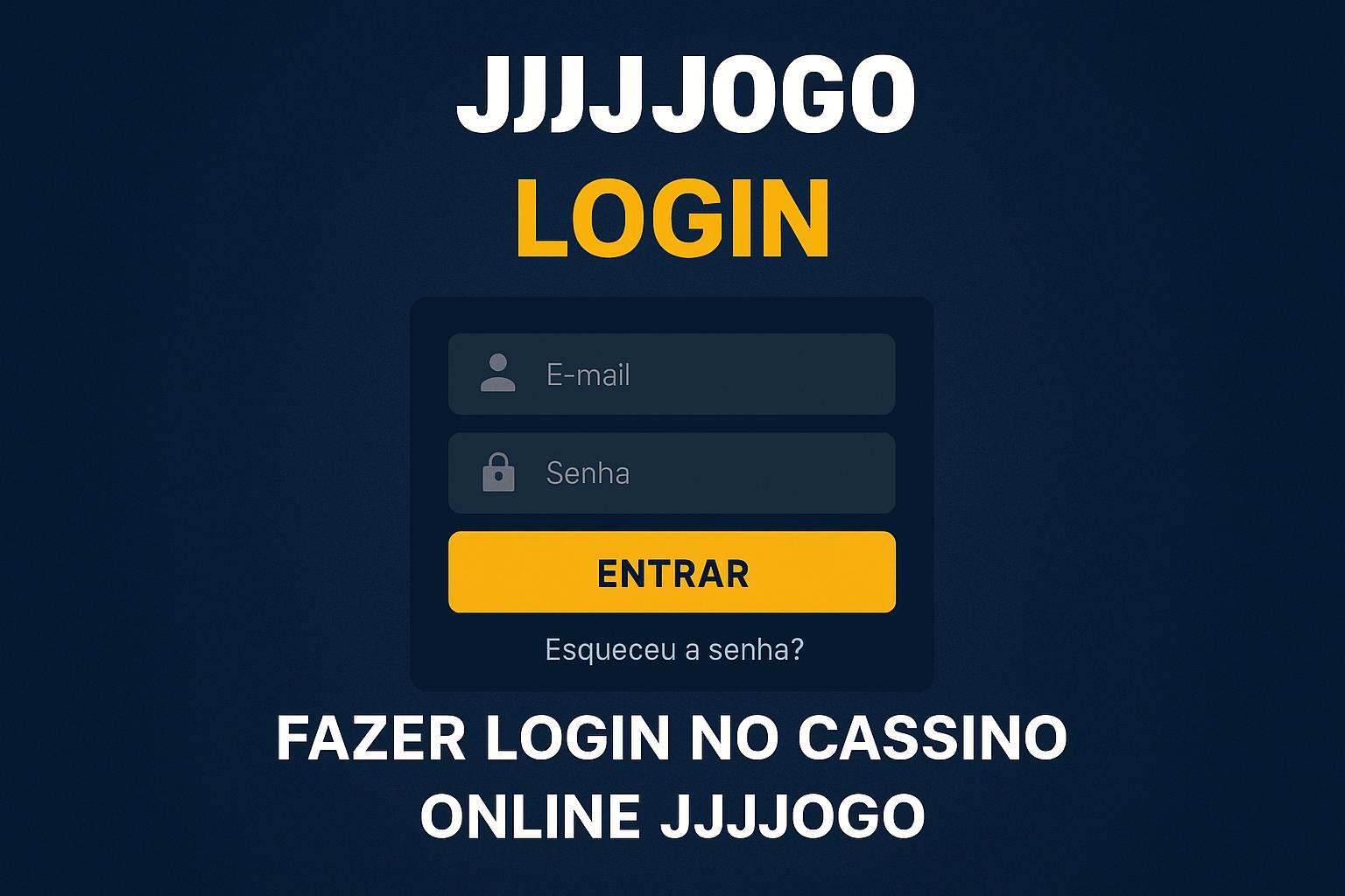 Criar uma nova Conta no plataforma JJJJOGO